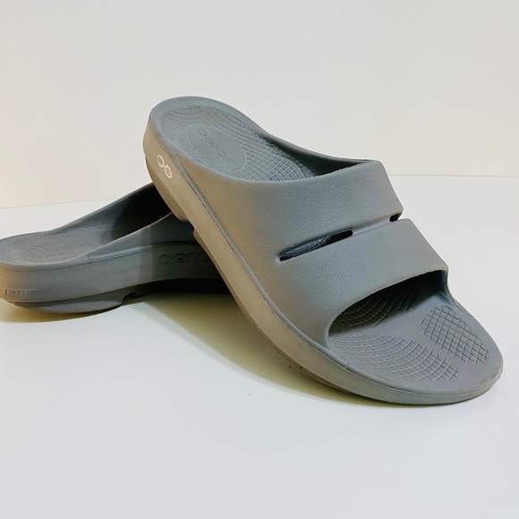 OOFOS | Shoes | Oofos Slides Gray Size 7 | Poshmark